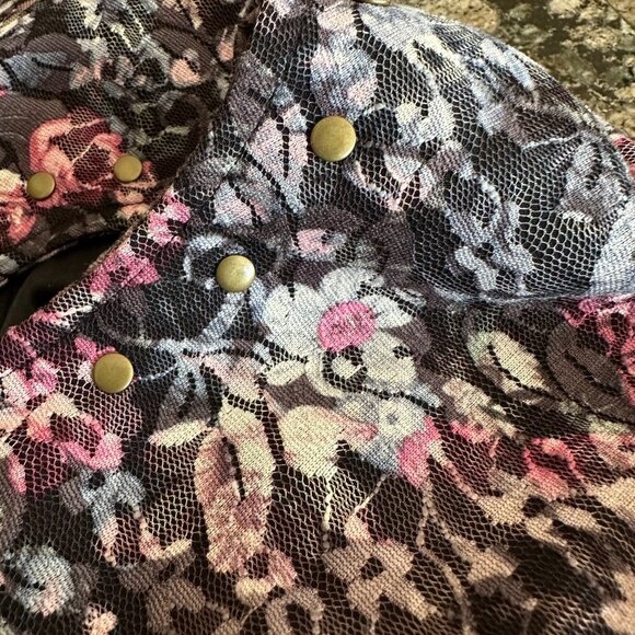 Isabel Hayley Cardigan Sweater With Floral Print Pattern Sz XL - Picture 4 of 5